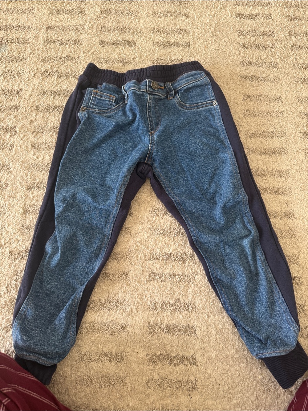Desigual Blue and Navy Relaxed Jogger Jeans